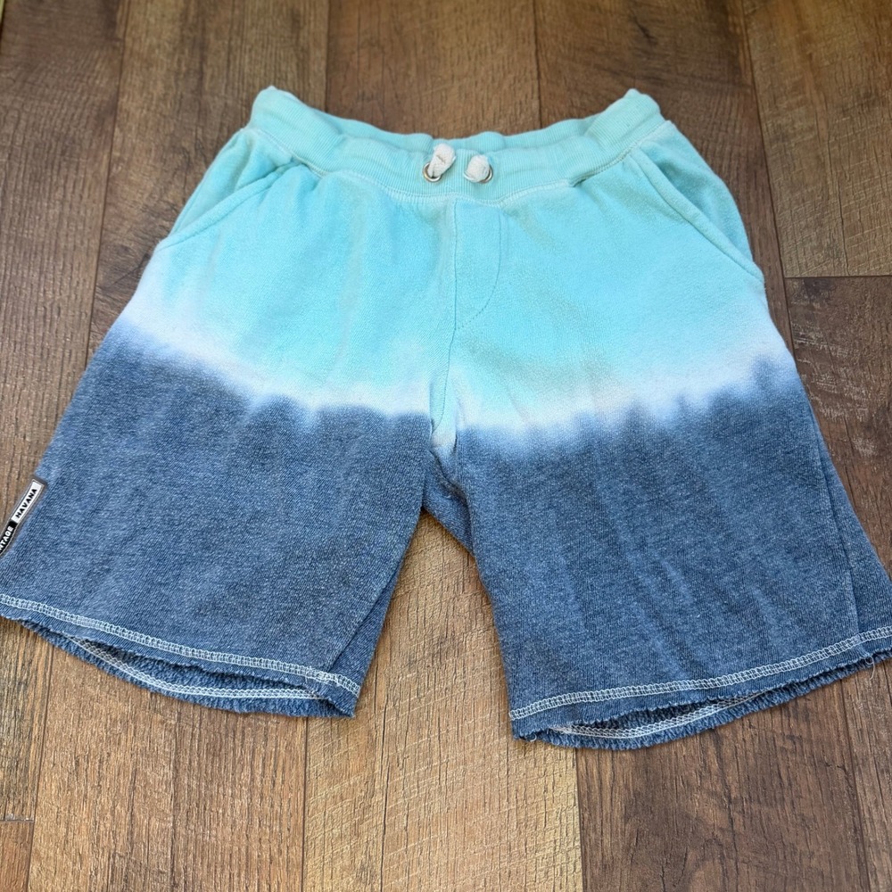 Vintage Havana Ombre‎ Sweatshirt Shorts Kids Size L Turquoise Grey